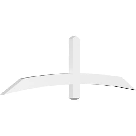 Ekena Millwork Bellingham Architectural Grade PVC Gable Bracket, 72"W x 21"H x 2"D x 4"F, 7/12 Pitch GBP072X21X0204BEL00